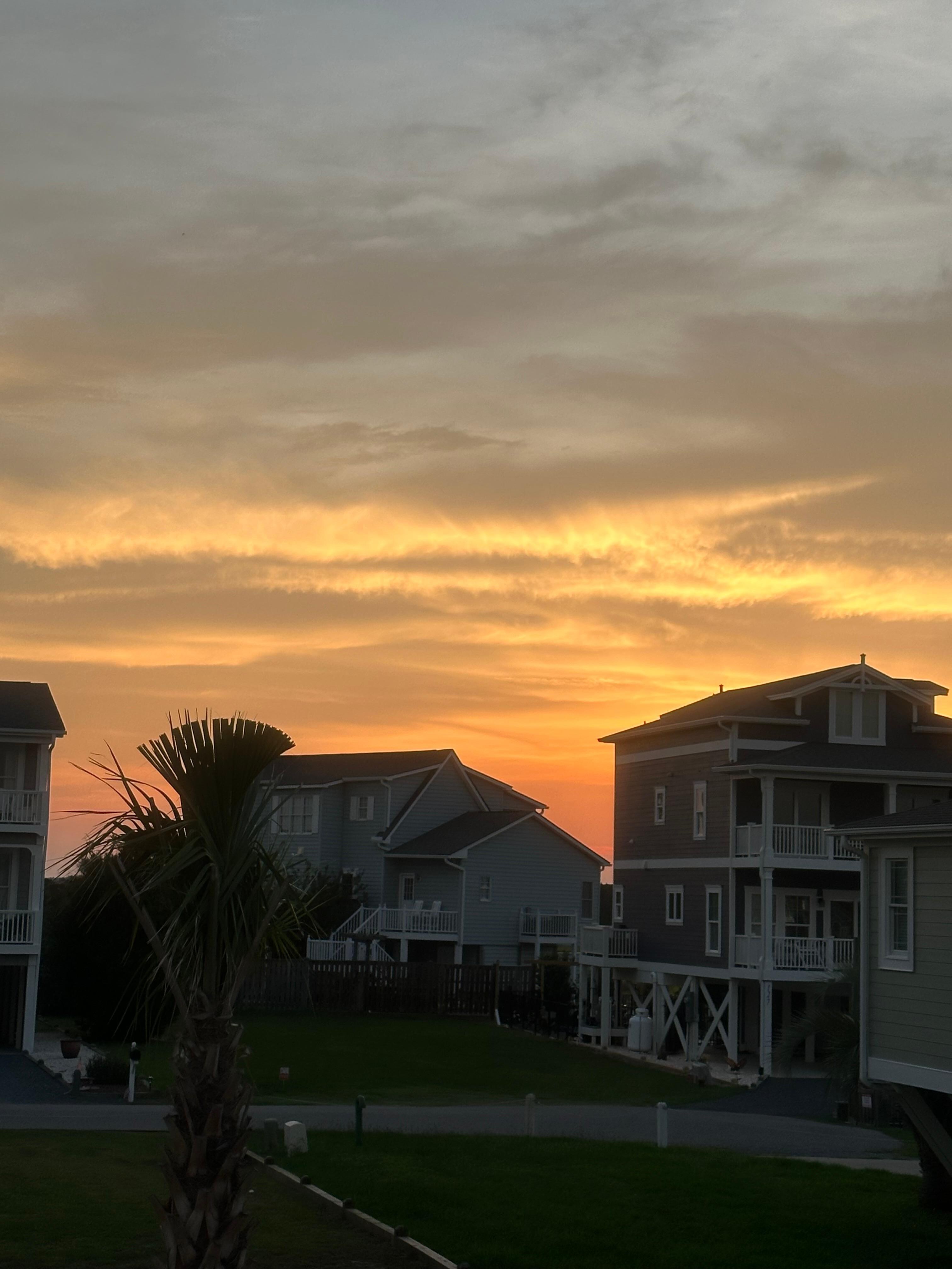 Sunset from the back porch 