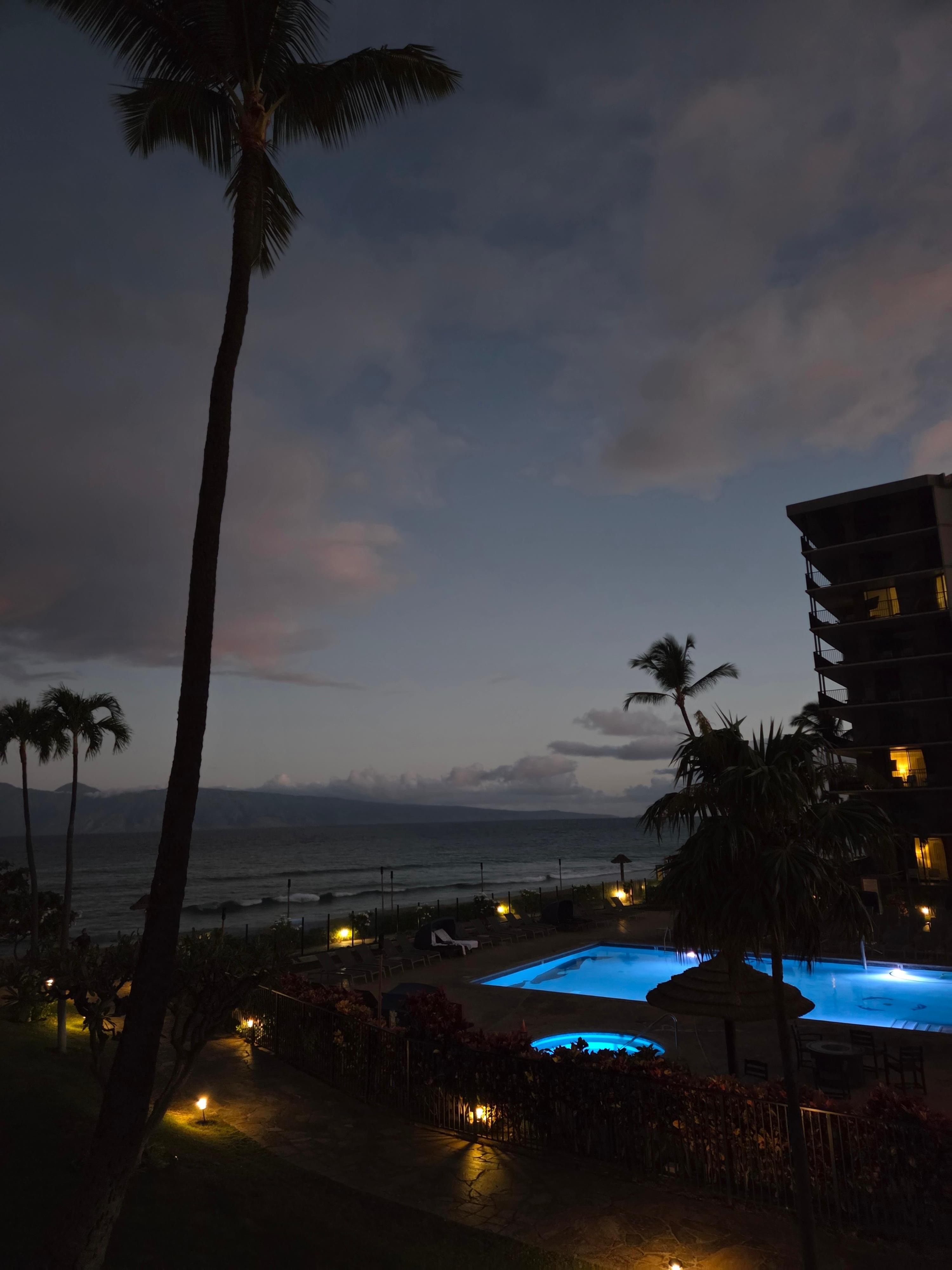 Night view from balcony is quite serene. 
