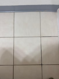 Hair on bathroom floor