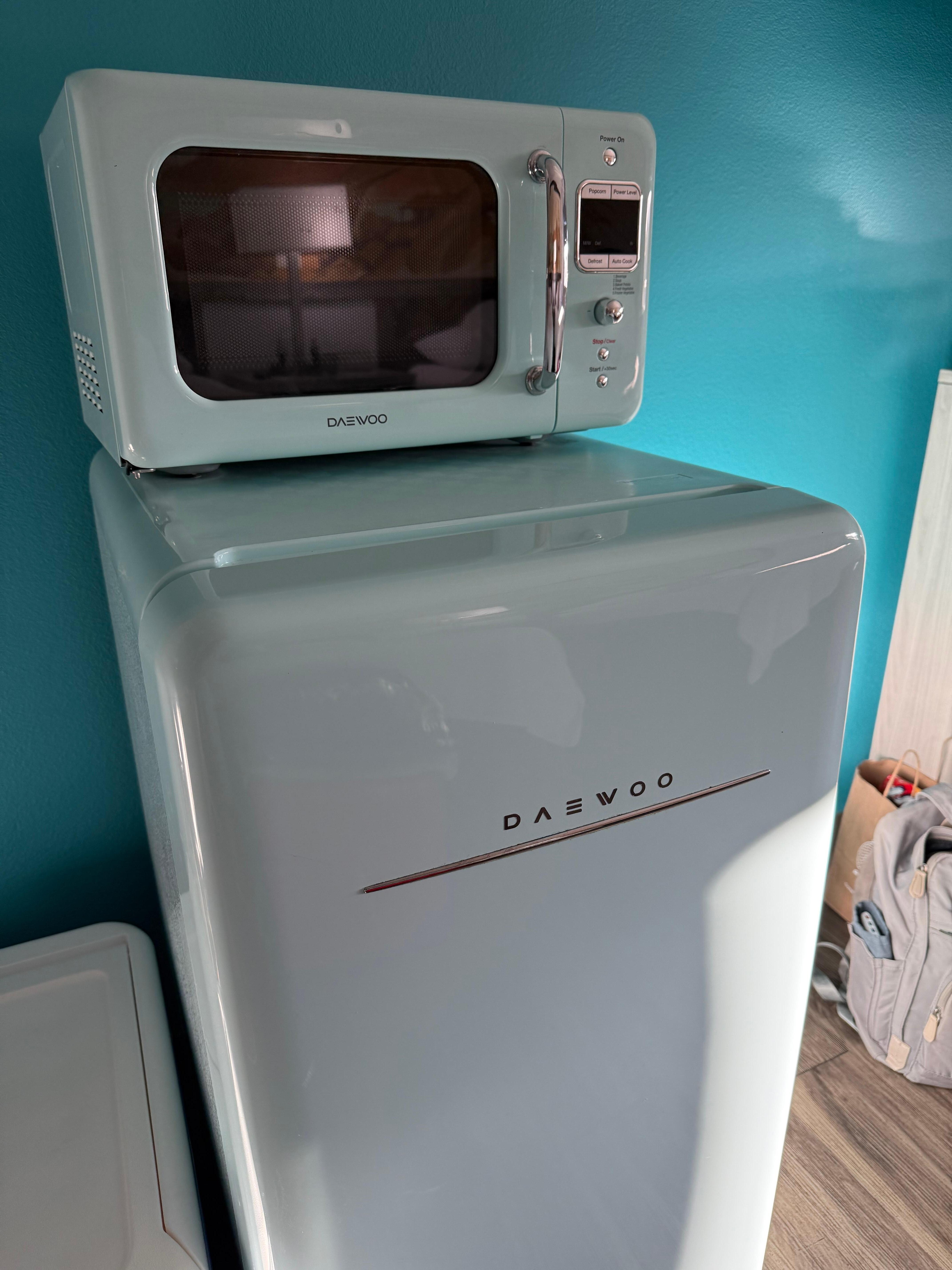 Retro Fridge and Microwave 