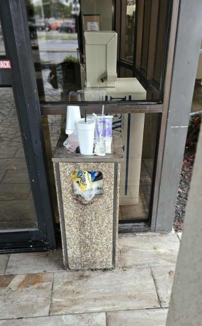 Trash everywhere in then hotel!