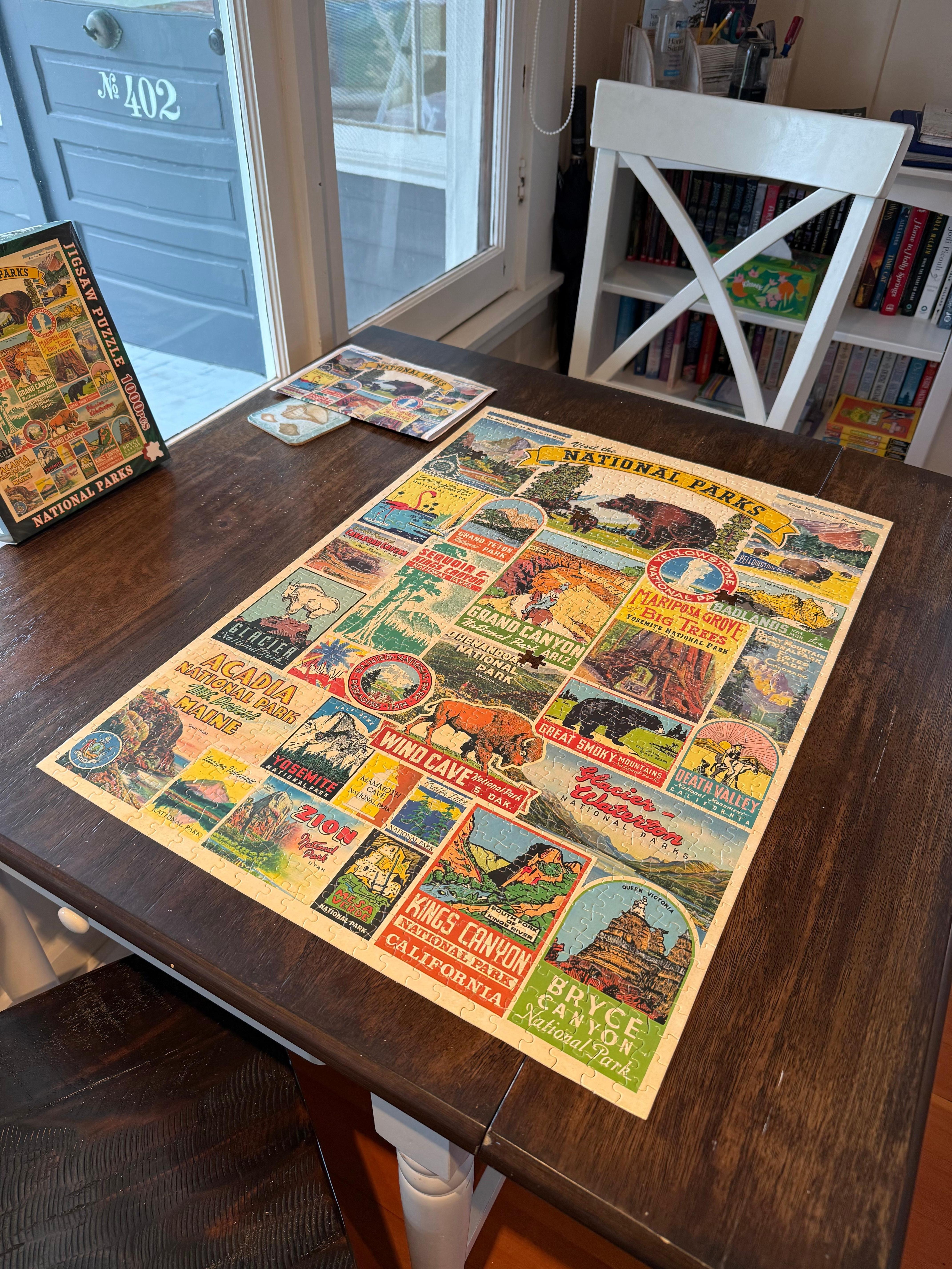 One of many puzzles available in the house.