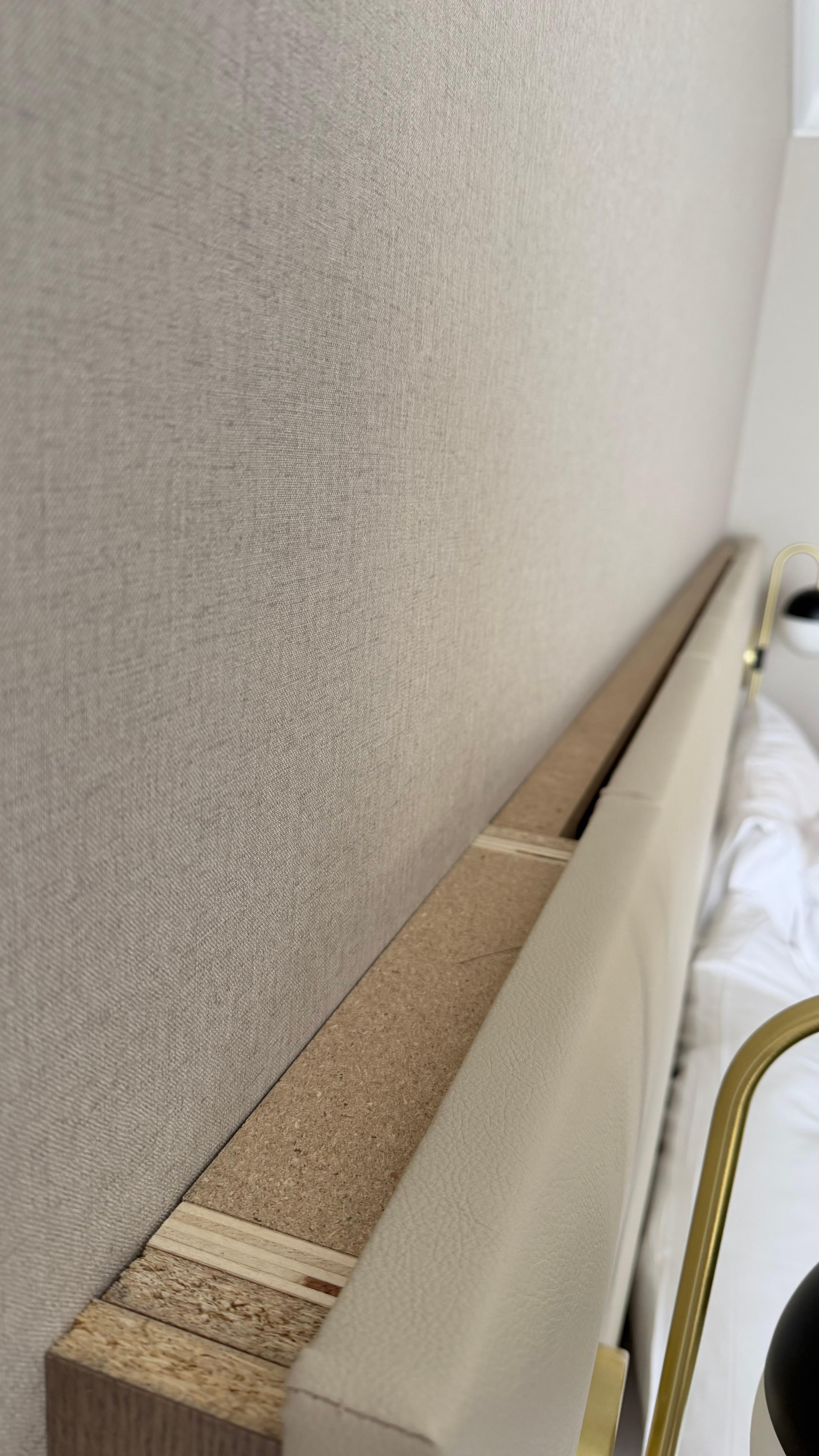 Unfinished bed head board