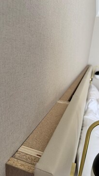 Unfinished bed head board