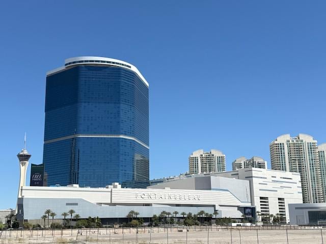 Fontainebleau as seen on our walk back from the iconic Peppermill diner.