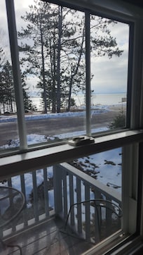 View from the front window of Lake Superior