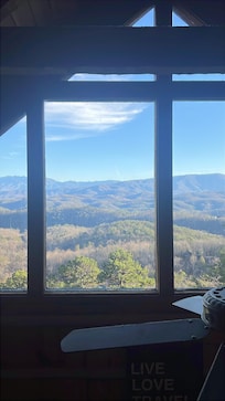 View from bed in the loft