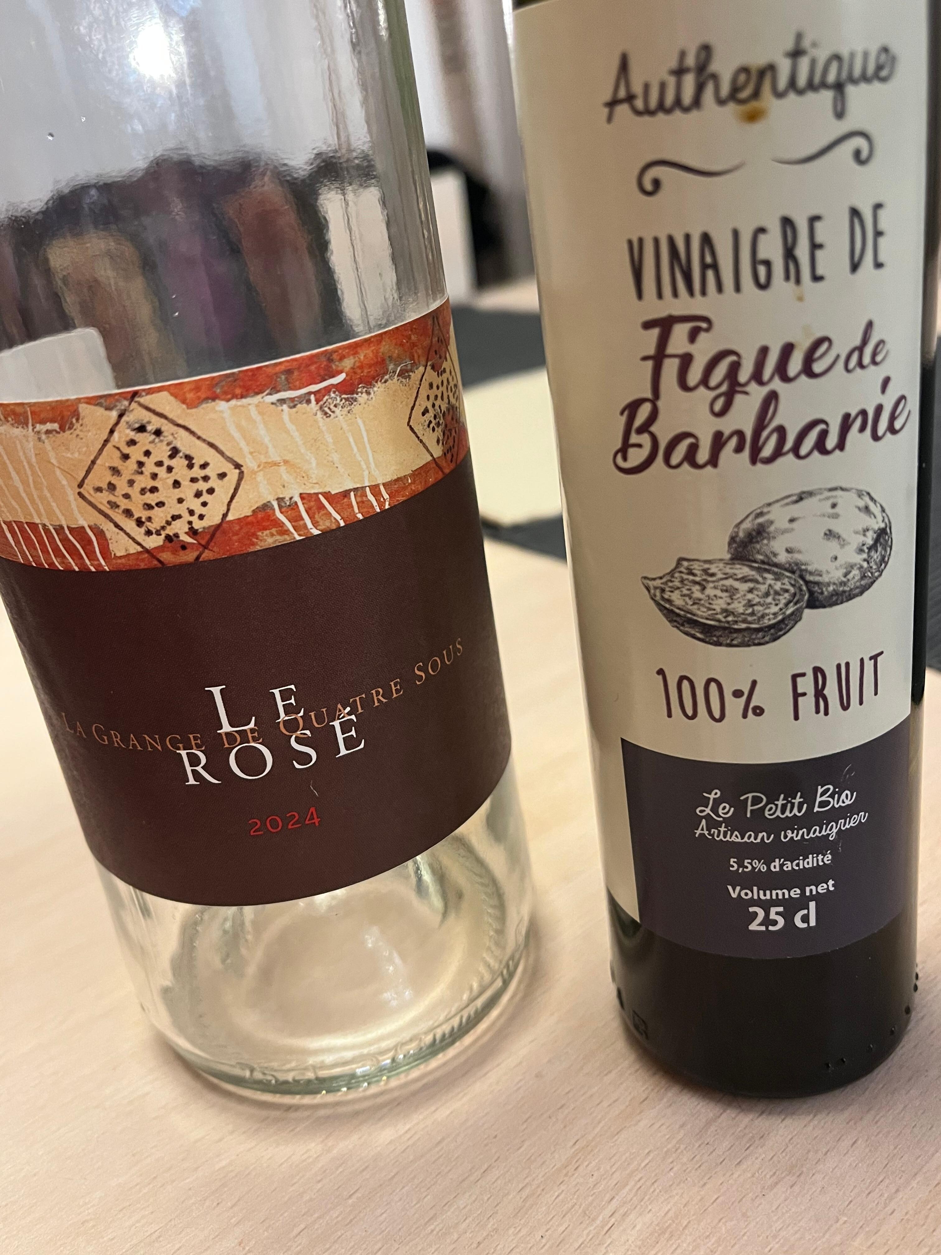 A very nice bottle rose waited for us.