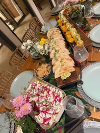 Deliscous meal from private chef hired through the concierge