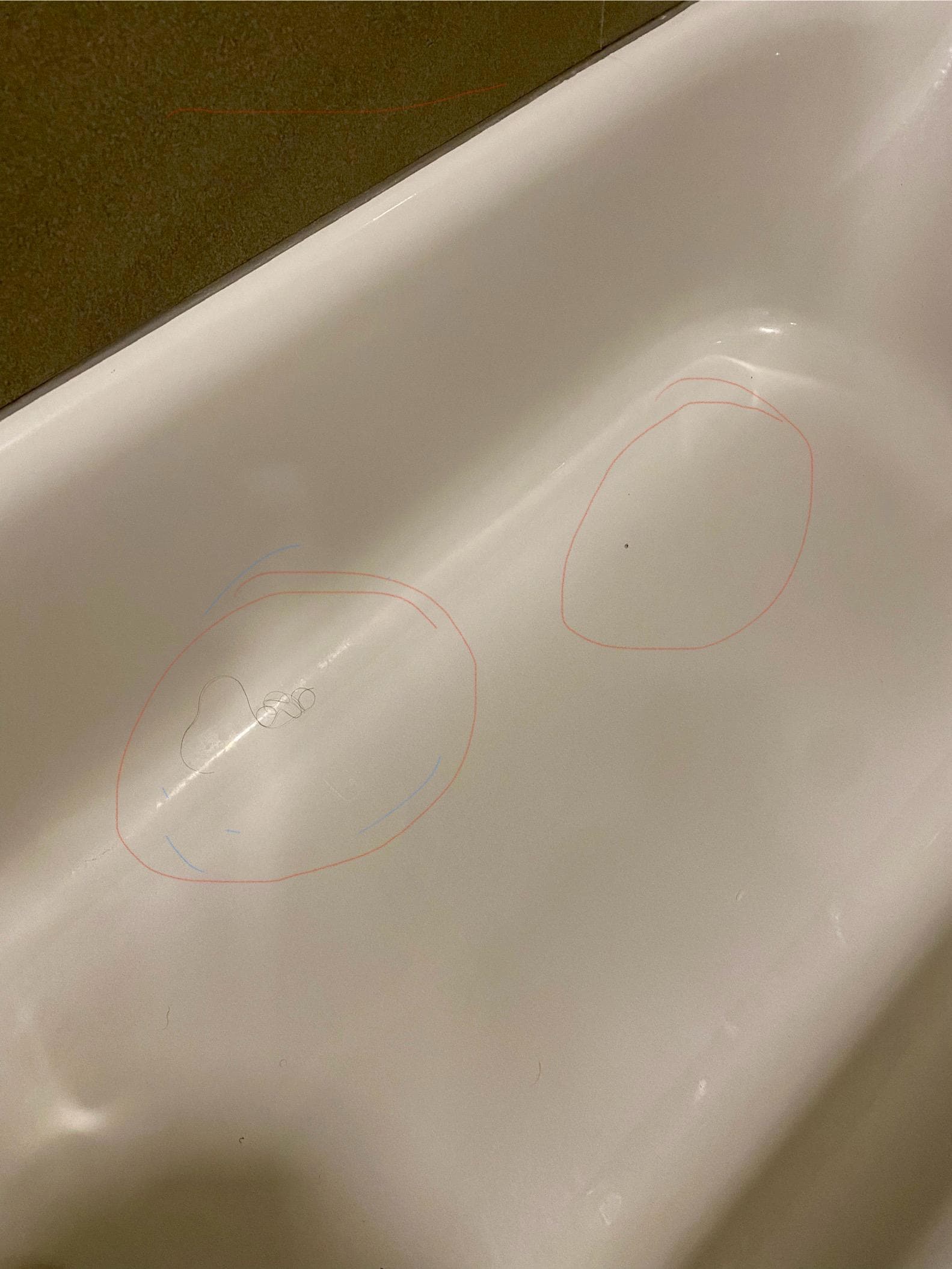 Hair in bathtub when we arrived