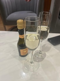 Evening break from the mini-bar