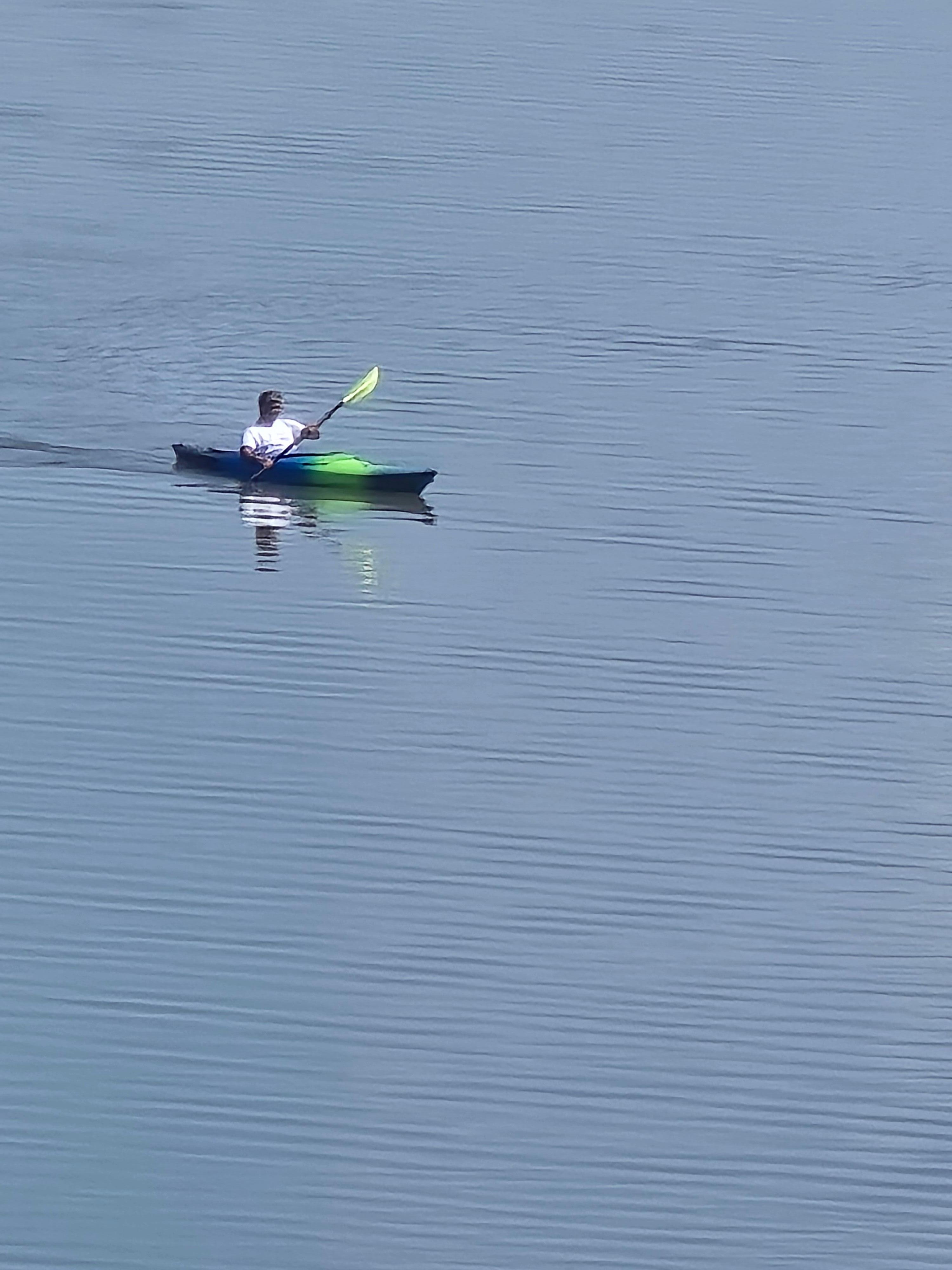 Kayaking on the lake 