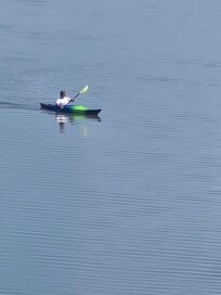 Kayaking on the lake