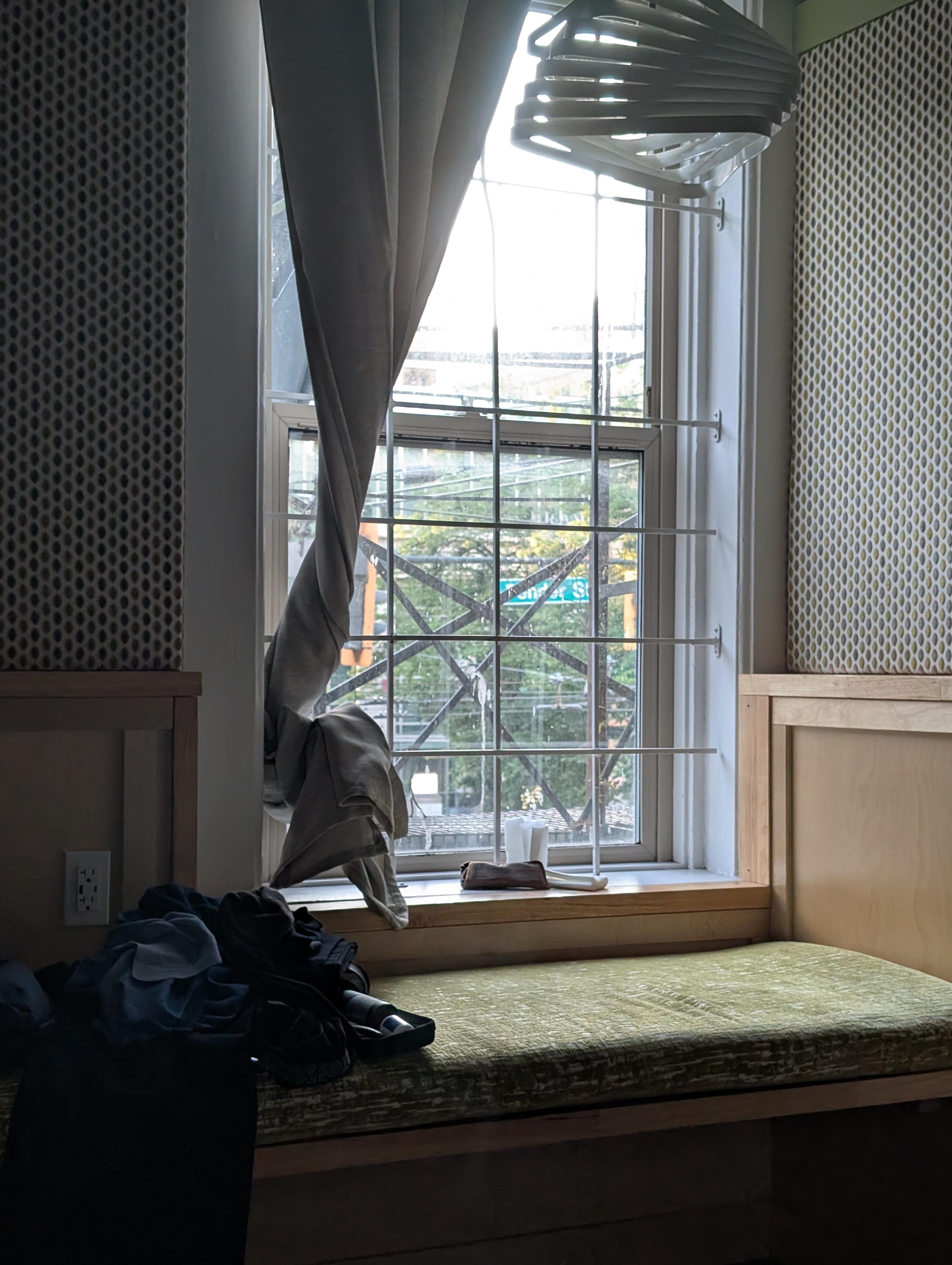 The Deluxe Room's window.