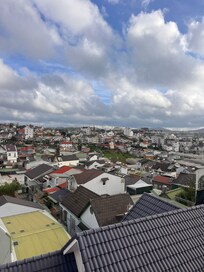 The view outside of the room