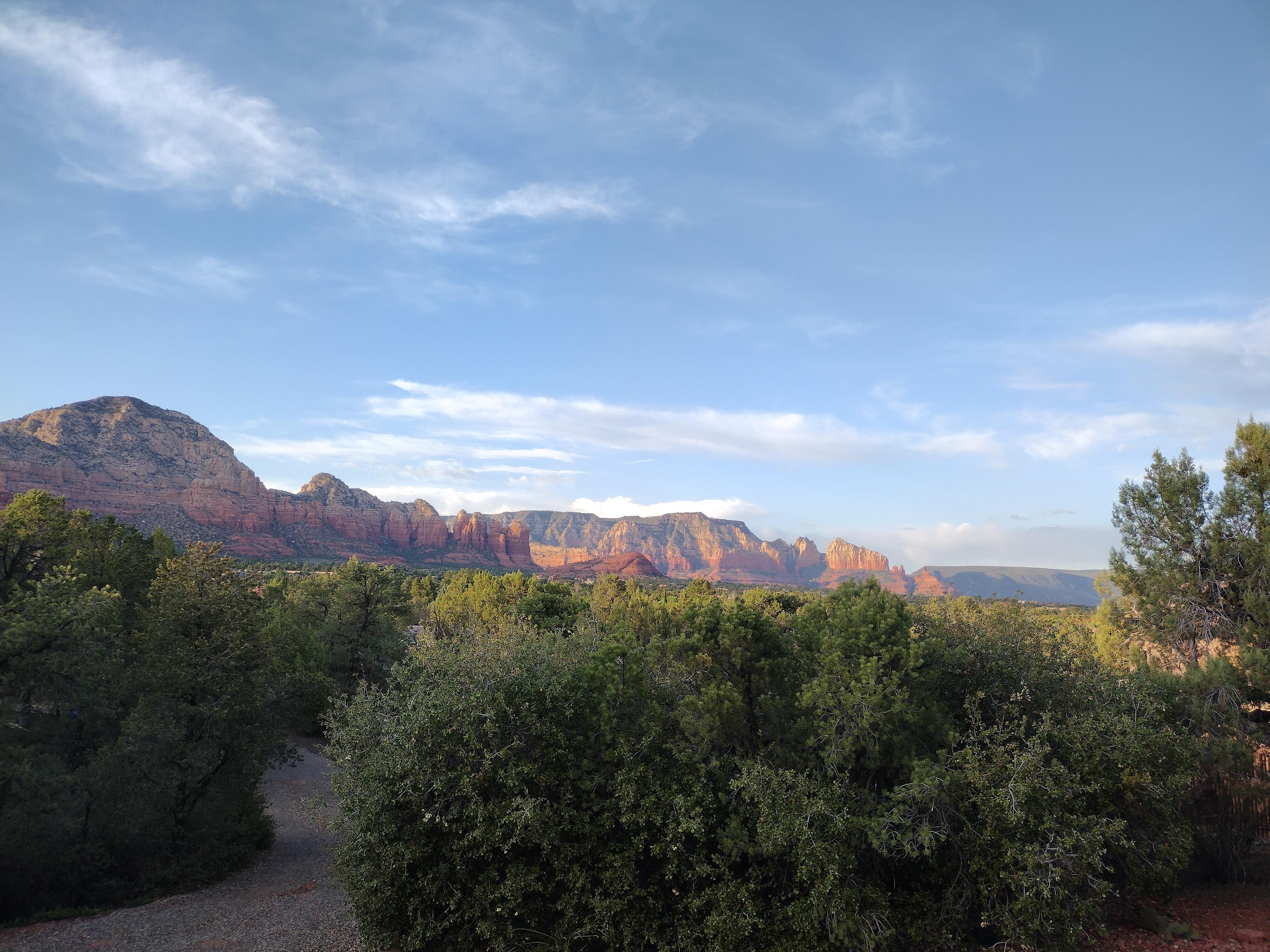 View in late afternoon