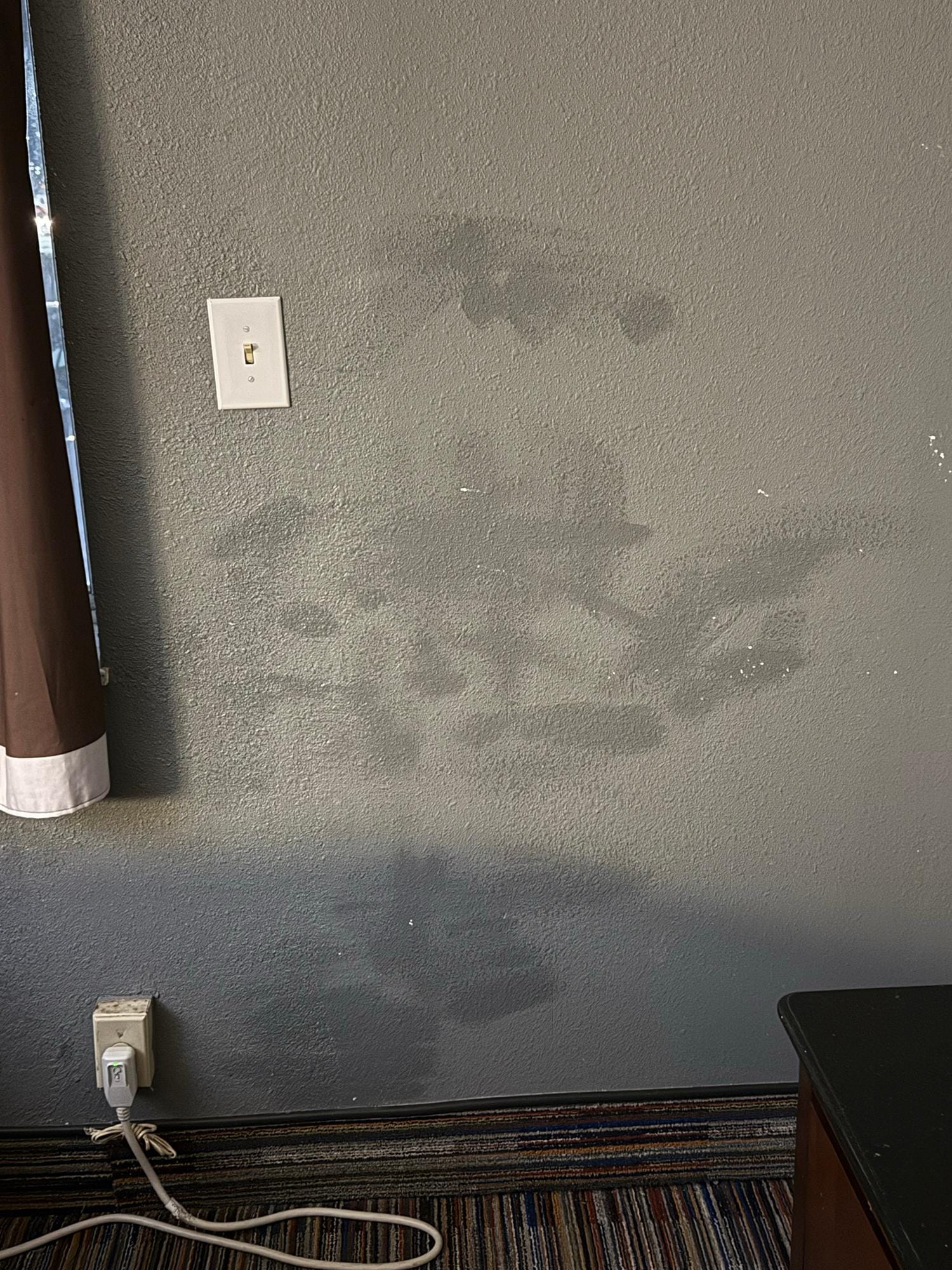 stain on first wall