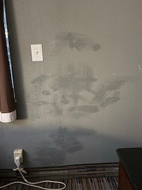stain on first wall