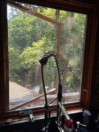 Doing dishes view!