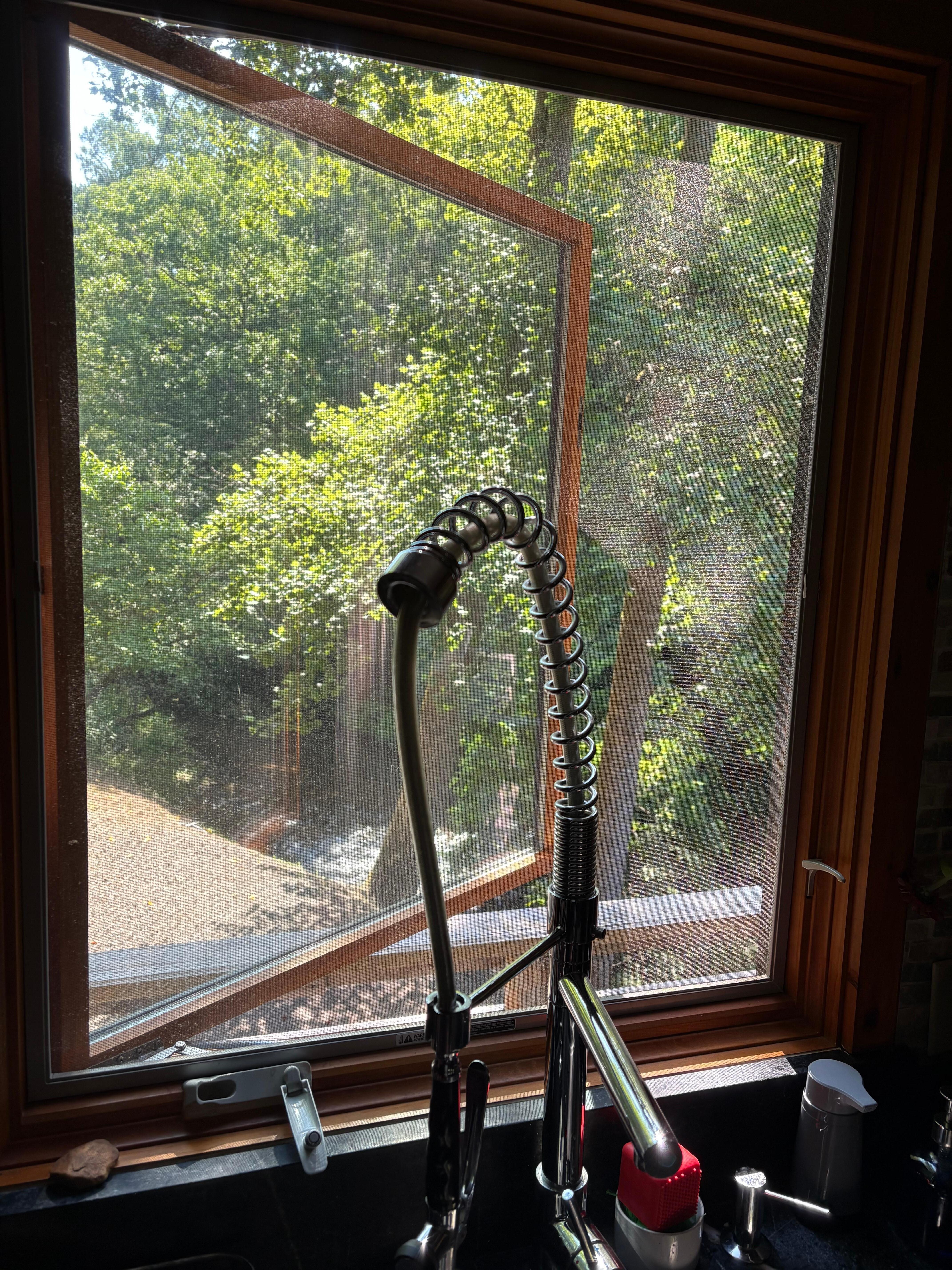 Doing dishes view!