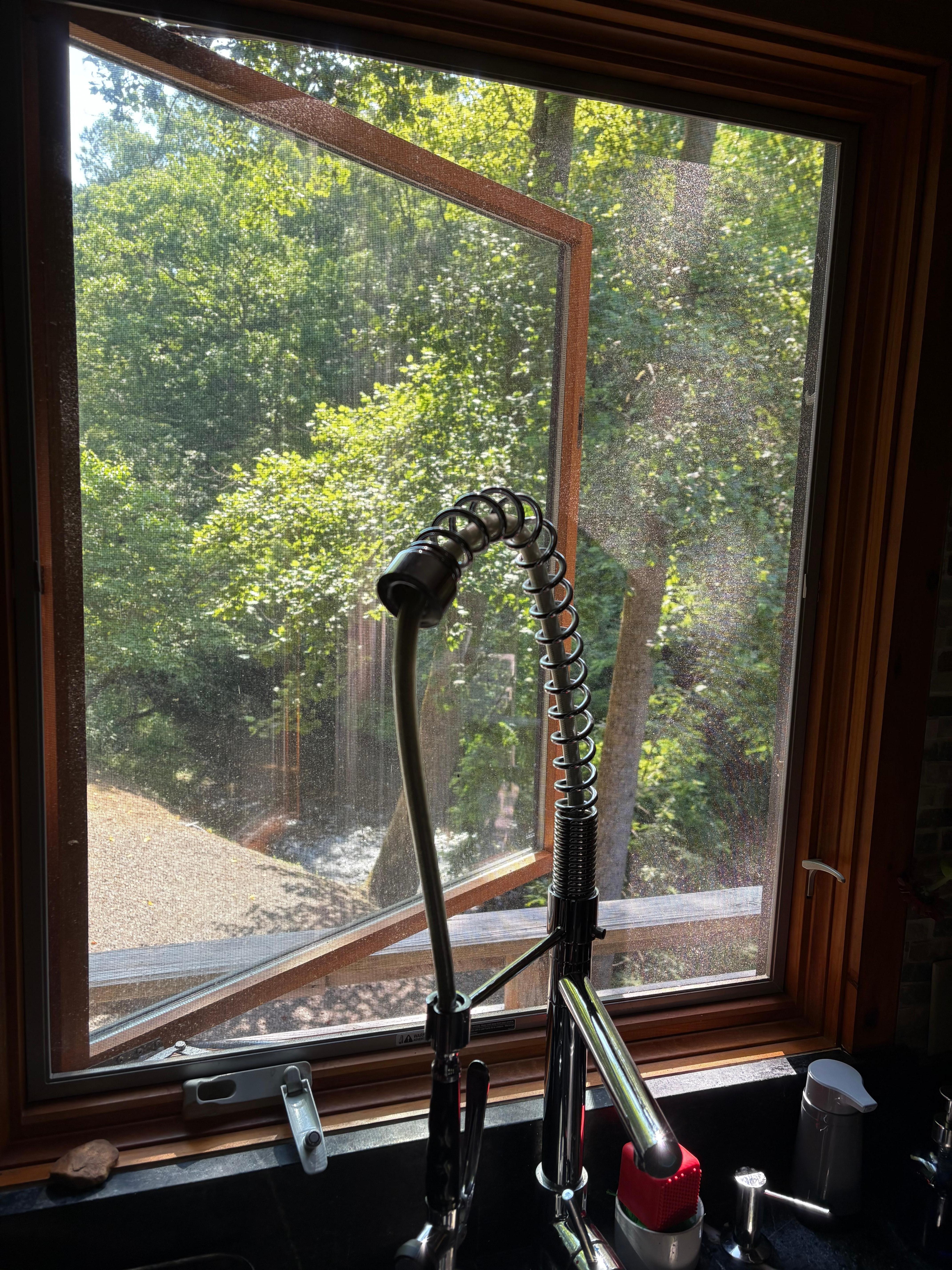 Doing dishes view!