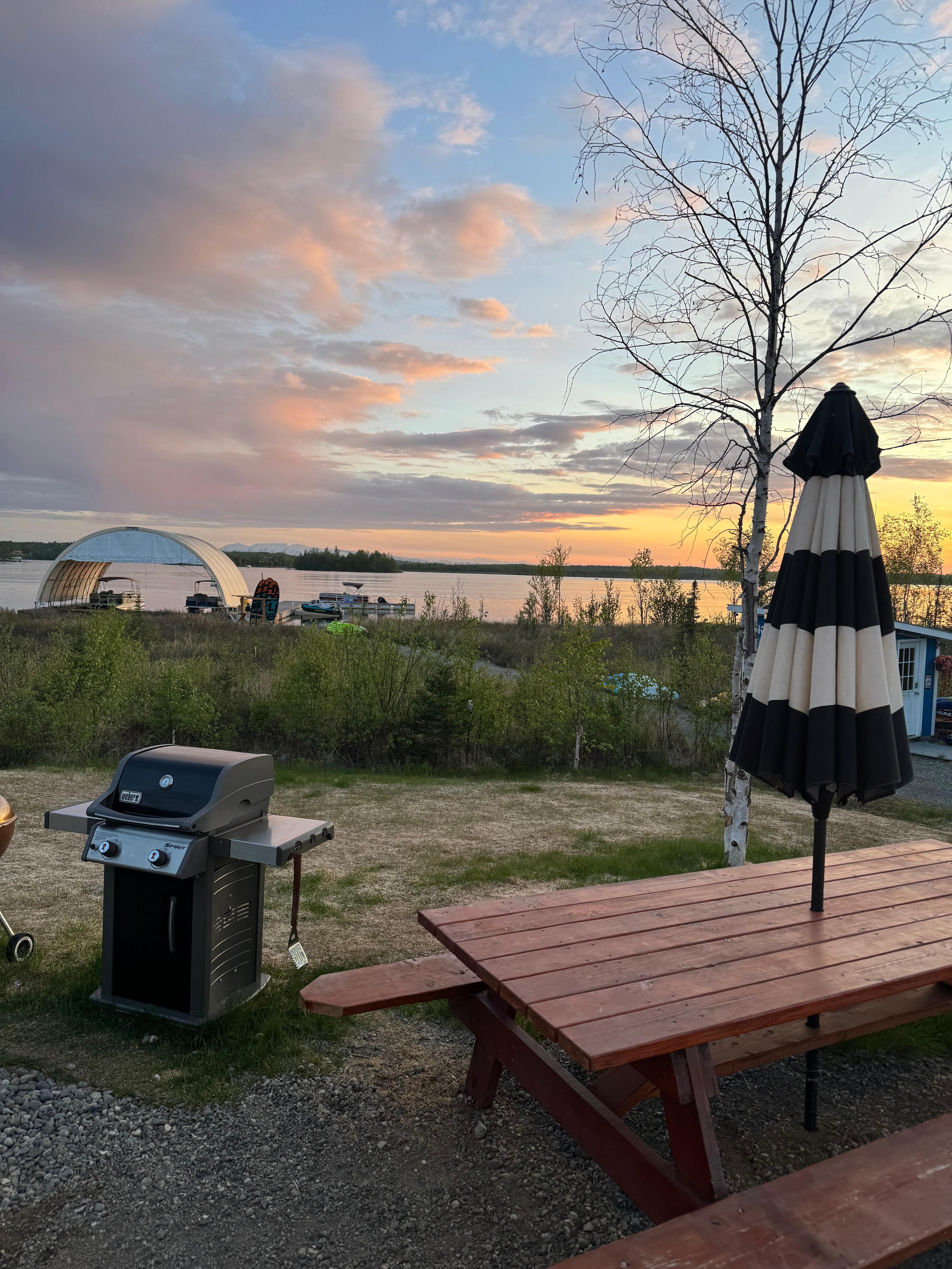 View from front of cabin