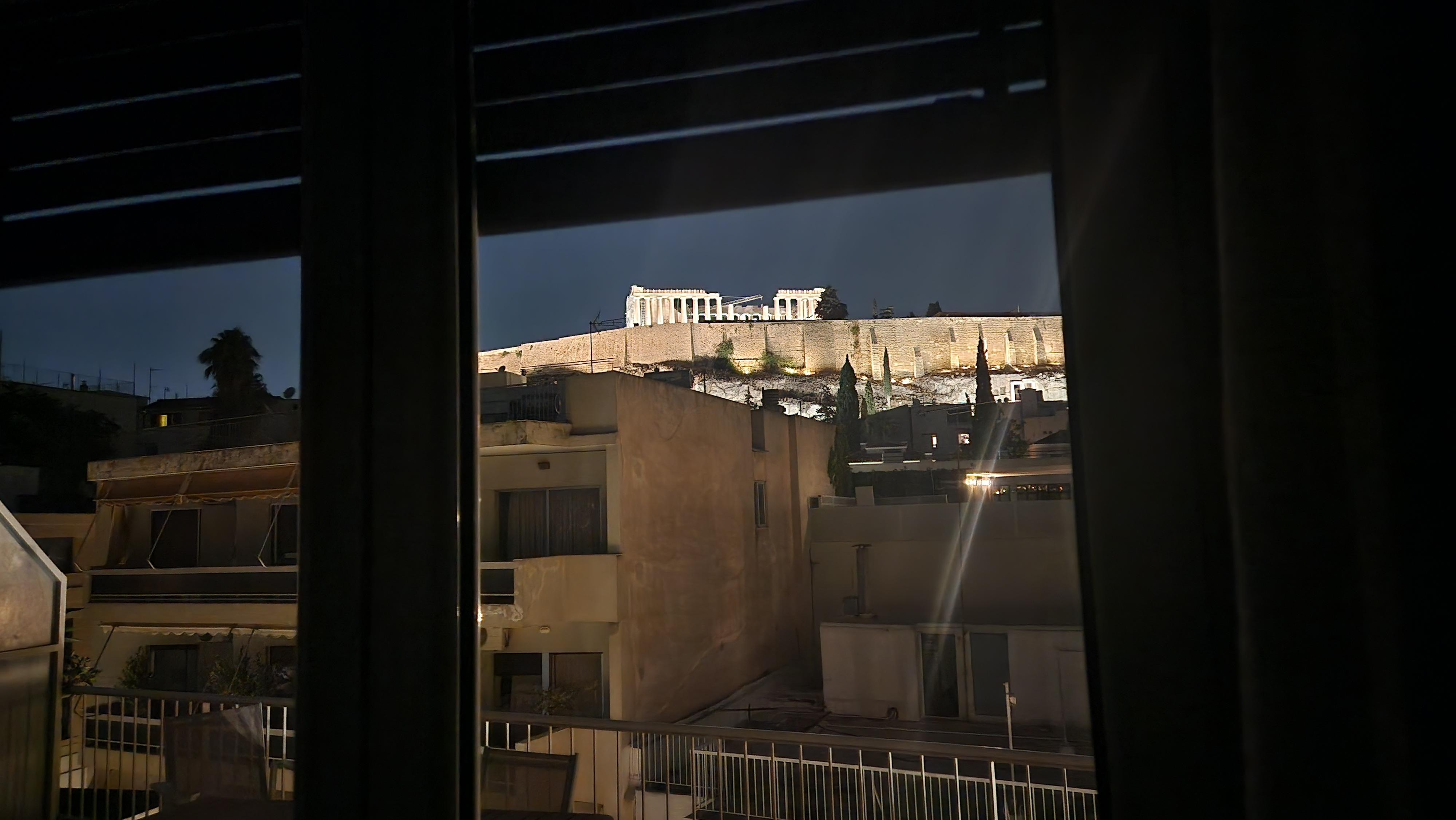 View from inside the living room.