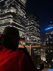 Rooftop at night