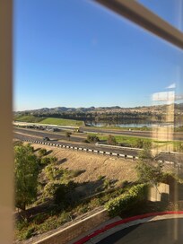 View from our room. Can watch the sunset.