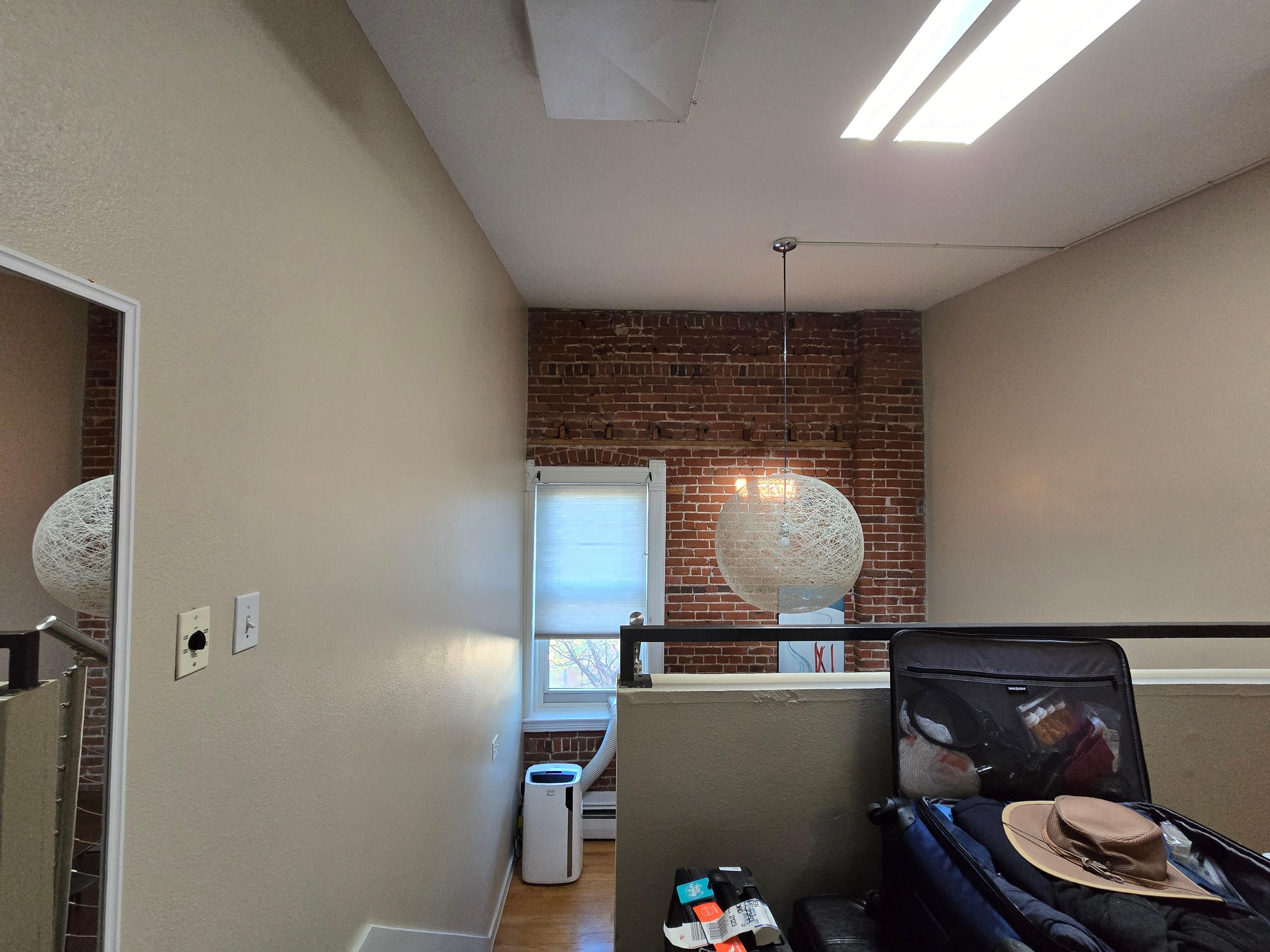 Upstairs bedroom looking toward window