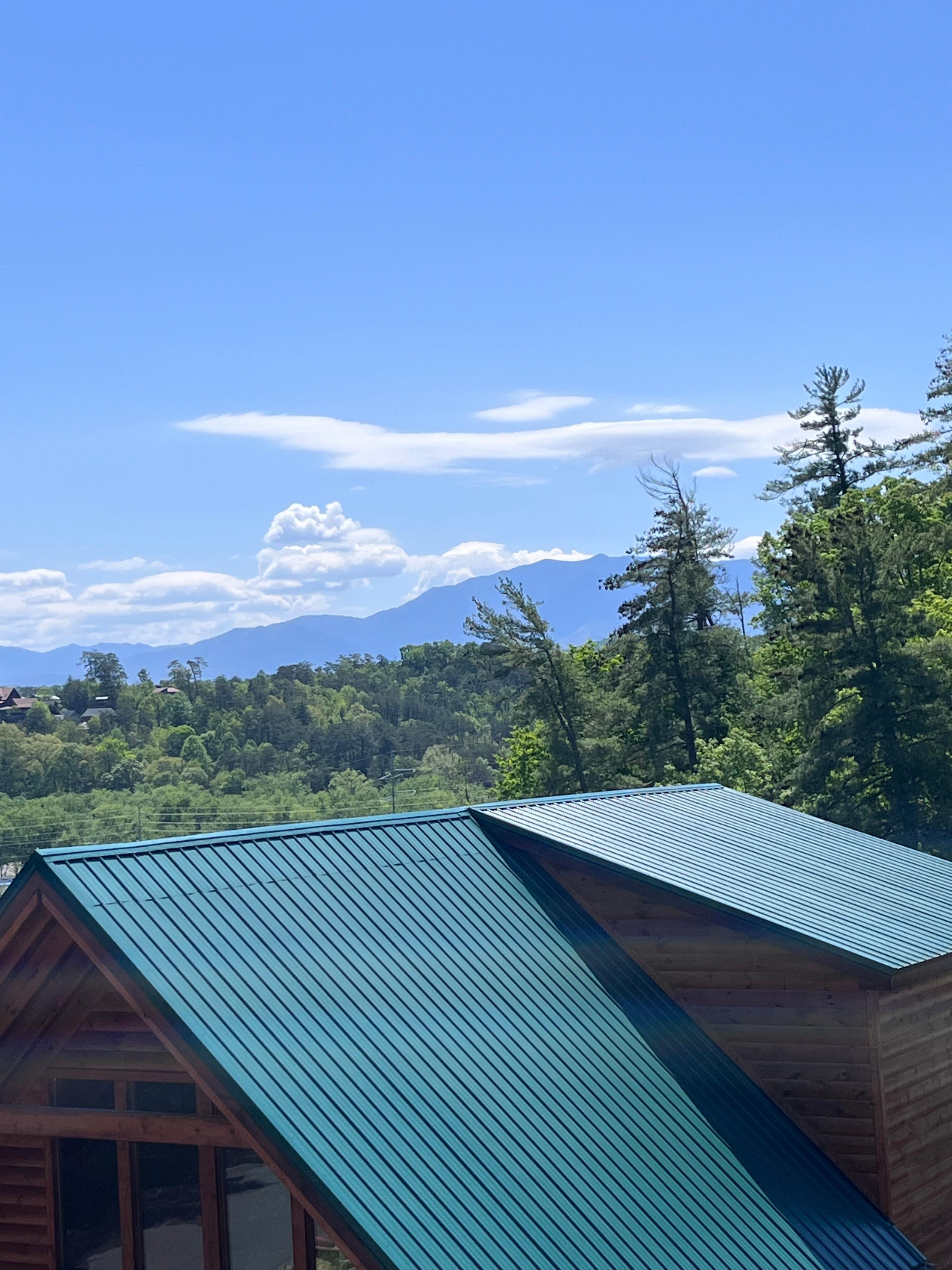 Great view from upper porch.  
