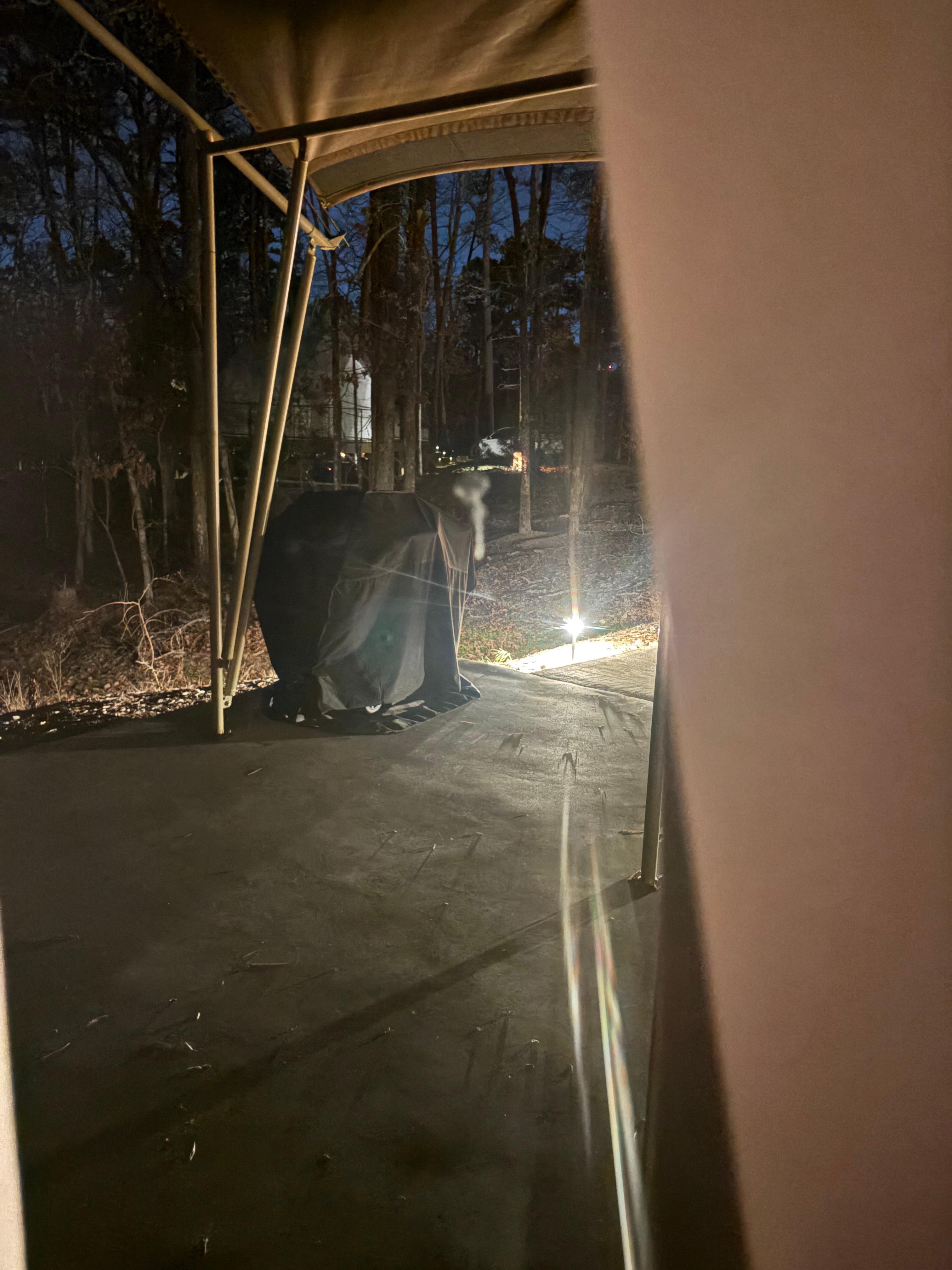 This is taken from the hot tub. As you can see it is open to everyone. It made it less relaxing 