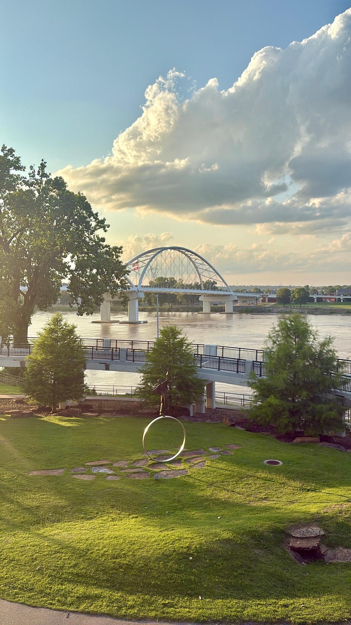I recommend walking to the river at sunset. It’s very close to the hotel and there is art and a nice park.