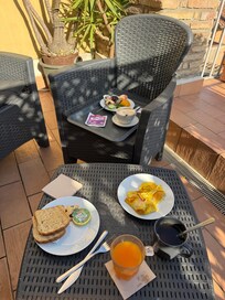 Breakfast on the balcony