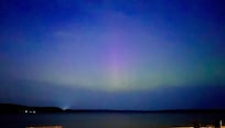 Northern lights showed up right outside