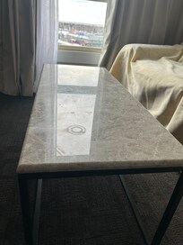 Dirty coffee table