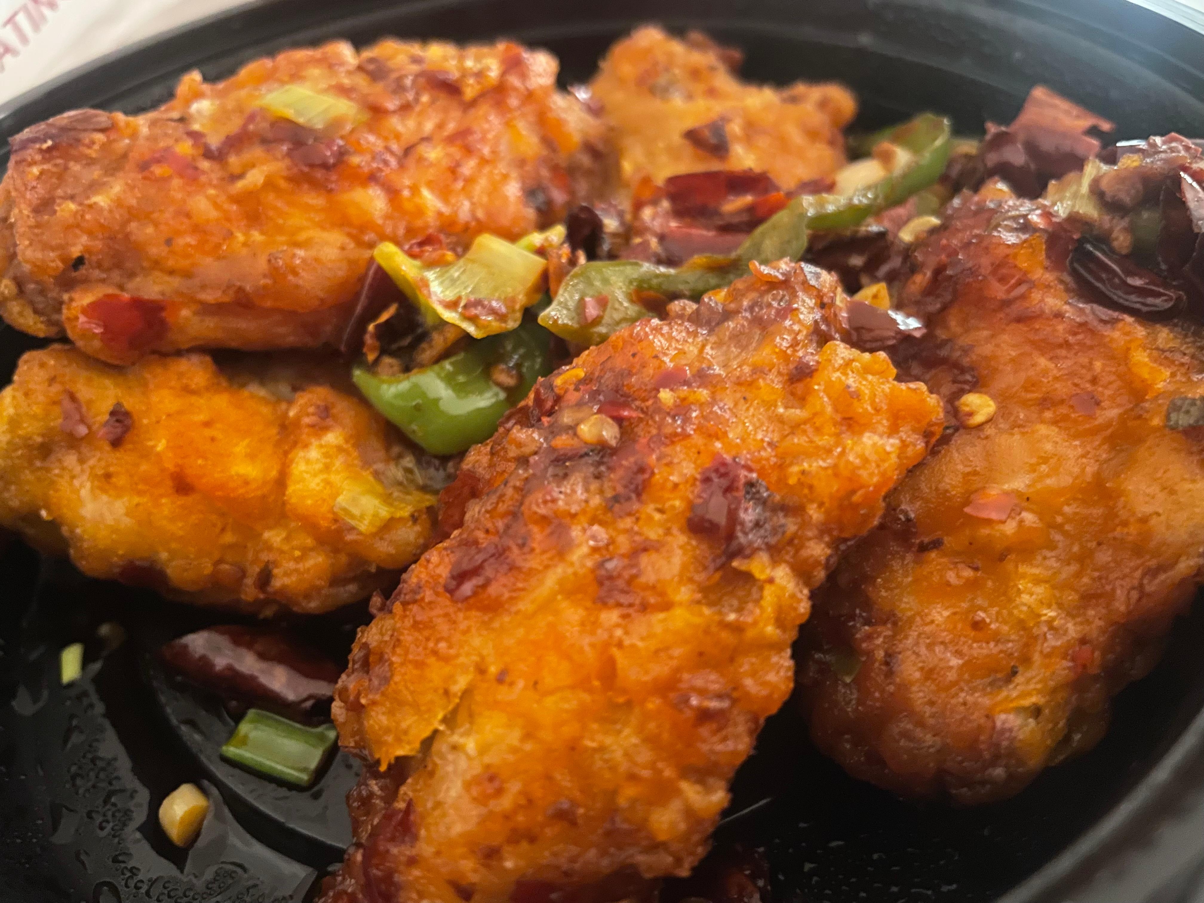 From the Chinese spot downstairs, very good , very spicey aswell 