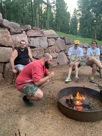 Fire pit was lovely and fire risk was low-always watered embers down when done.