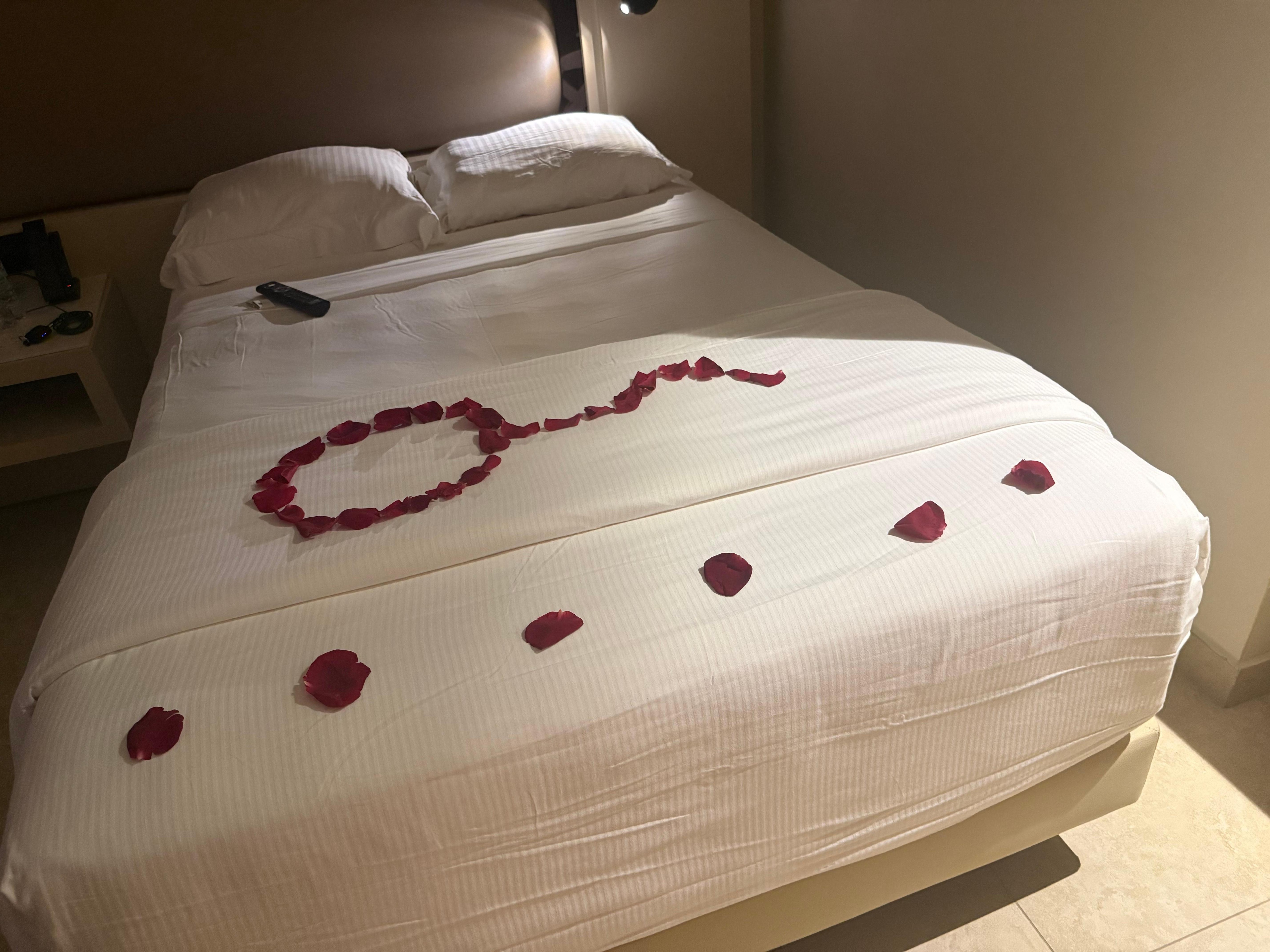 Balloon made rose petals 