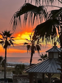 Beautiful sunrises from the patio.