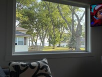 The lake from the living room