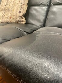 Dust on couch
