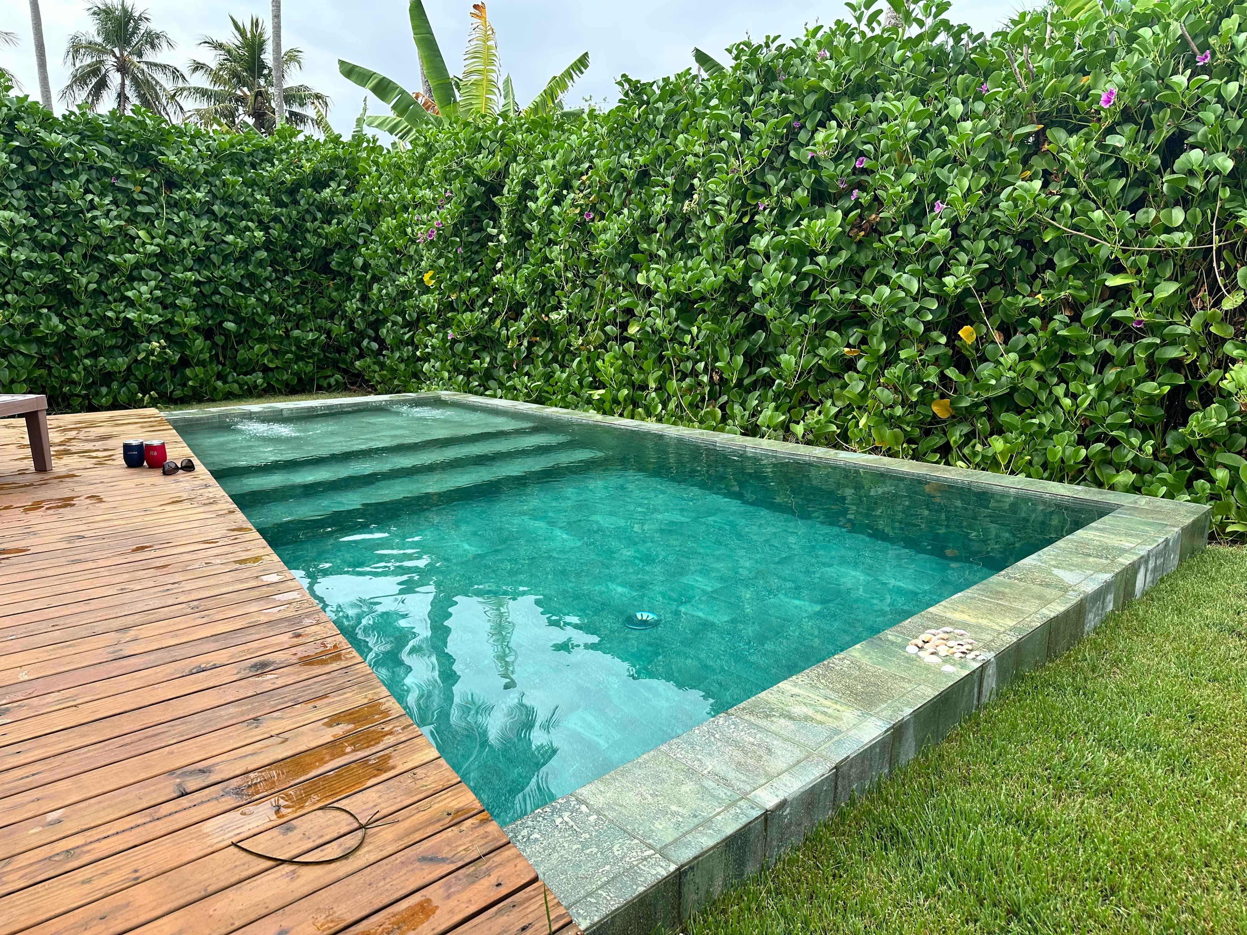 Piscina privativa do bangalô 