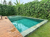 Piscina privativa do bangalô