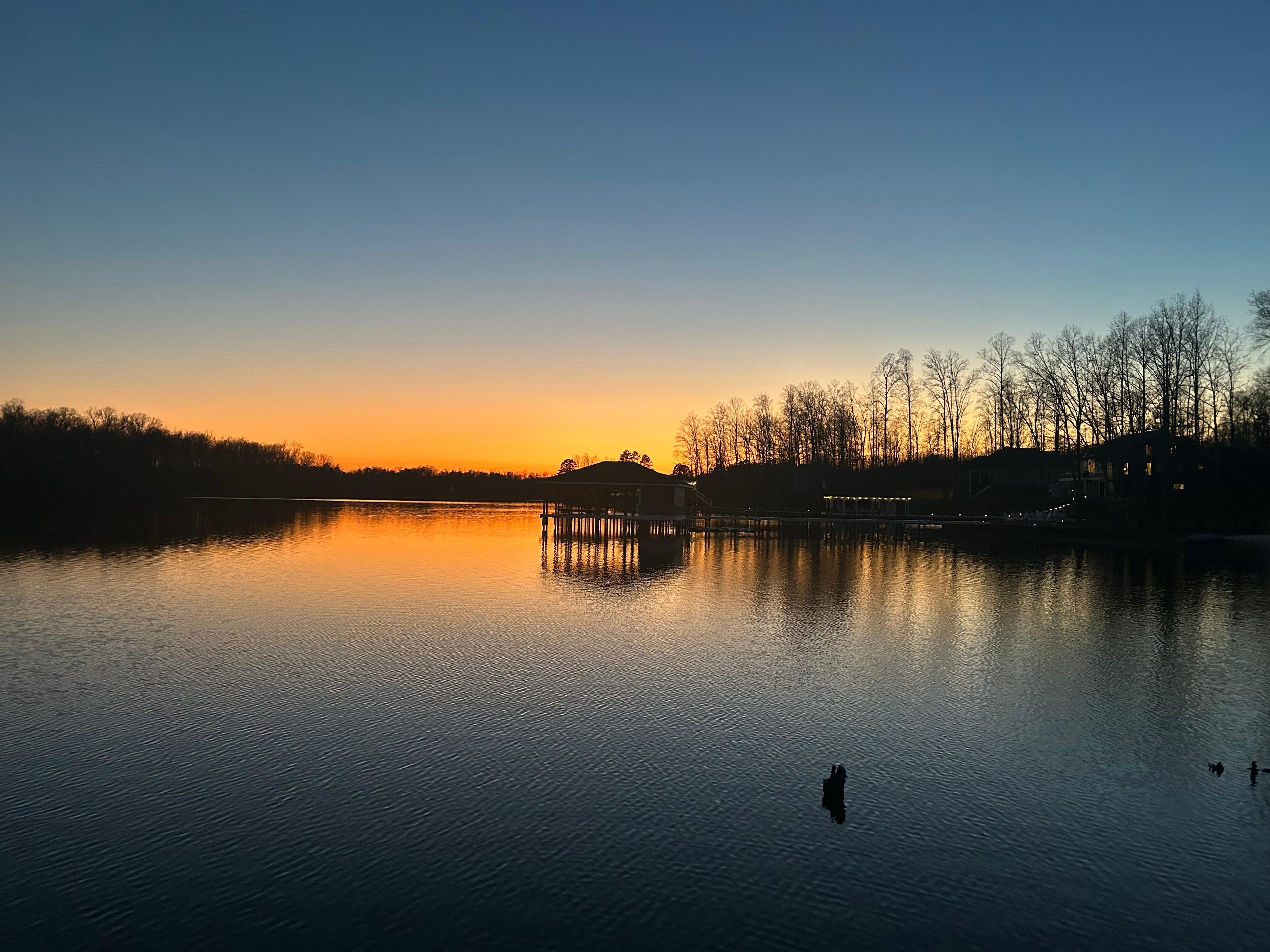 Gorgeous sunset - view from the deck