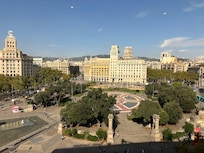 Vista de la plaza d Cataluña desde mi habitación