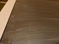 Glass doors dirty.