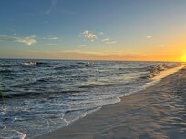 Beach at sunset