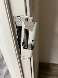 Broken door jamb