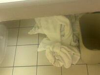 1st room they gave me dirty towels on the bathroom floor